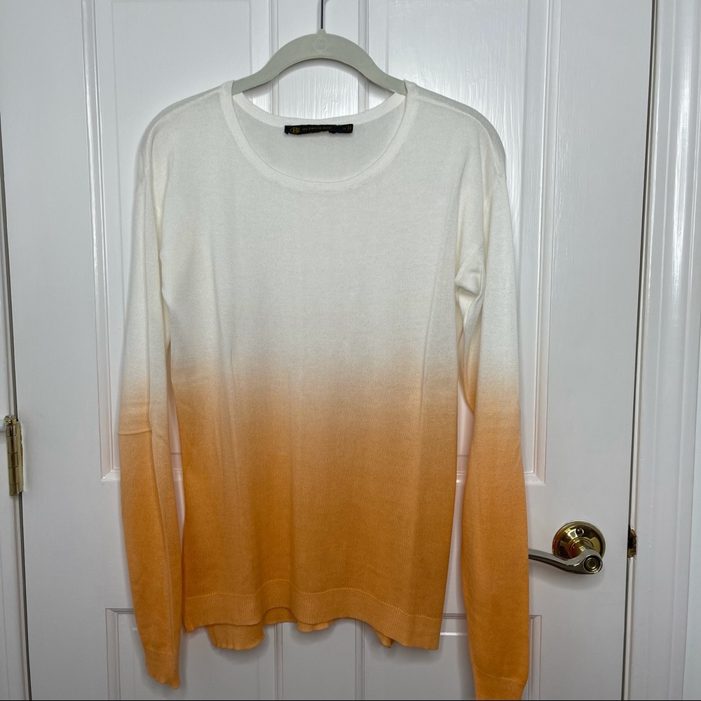 Outback Red Light Orange Ombré Sweater